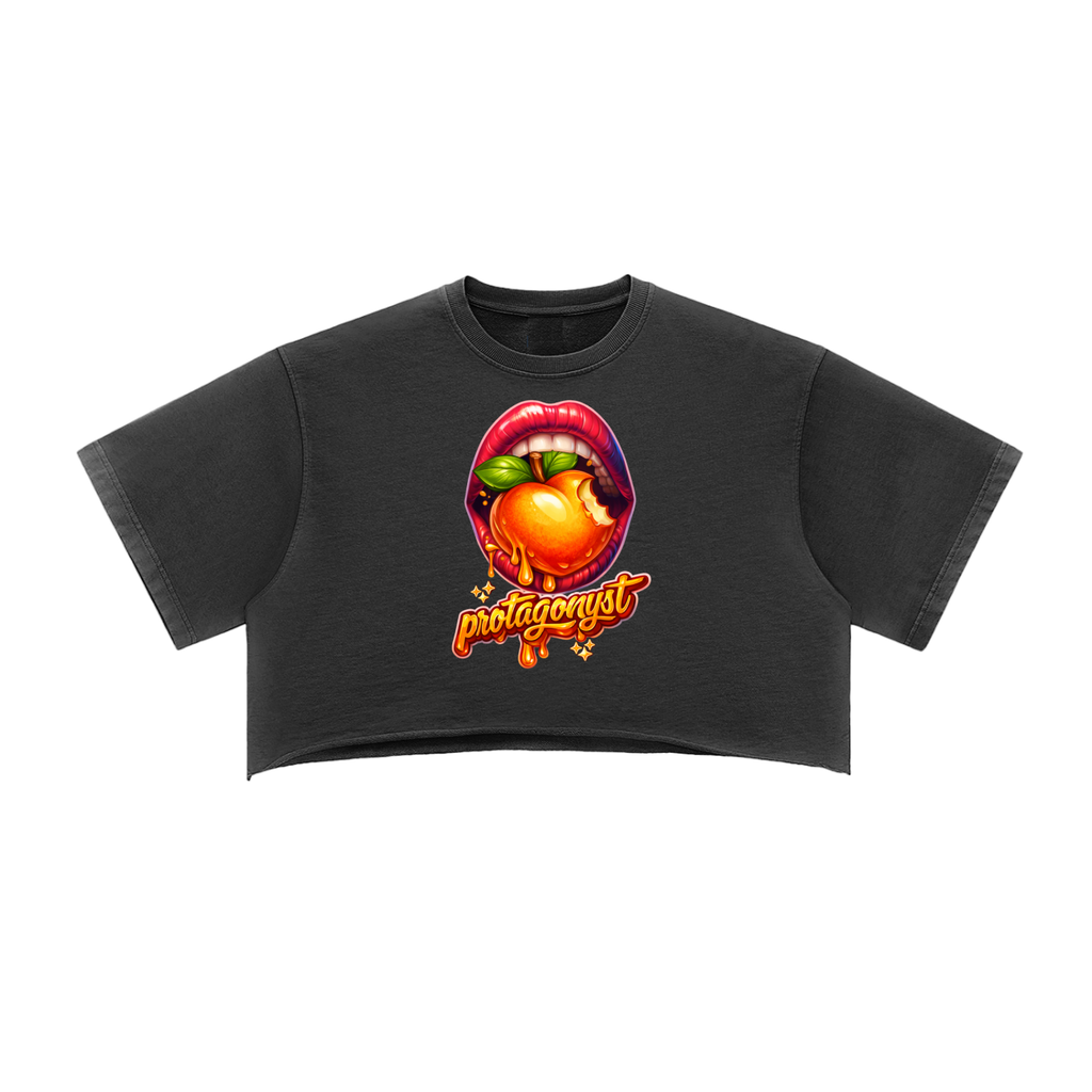 Tasty Raw Edge Crop Top