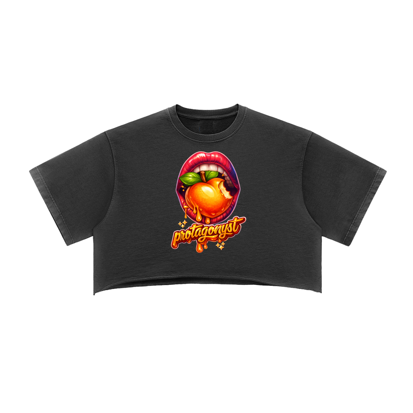 Tasty Raw Edge Crop Top