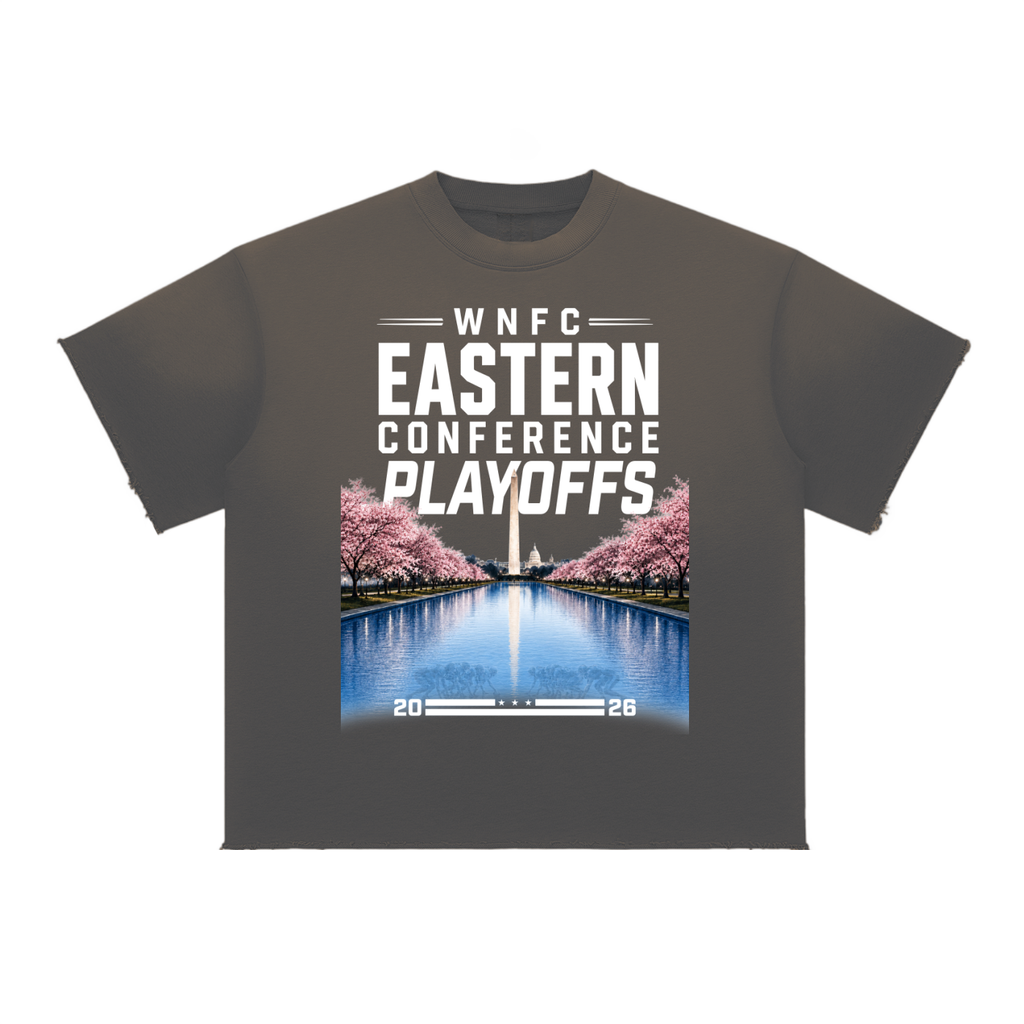 Sun Faded Raw Edge Playoff Tee