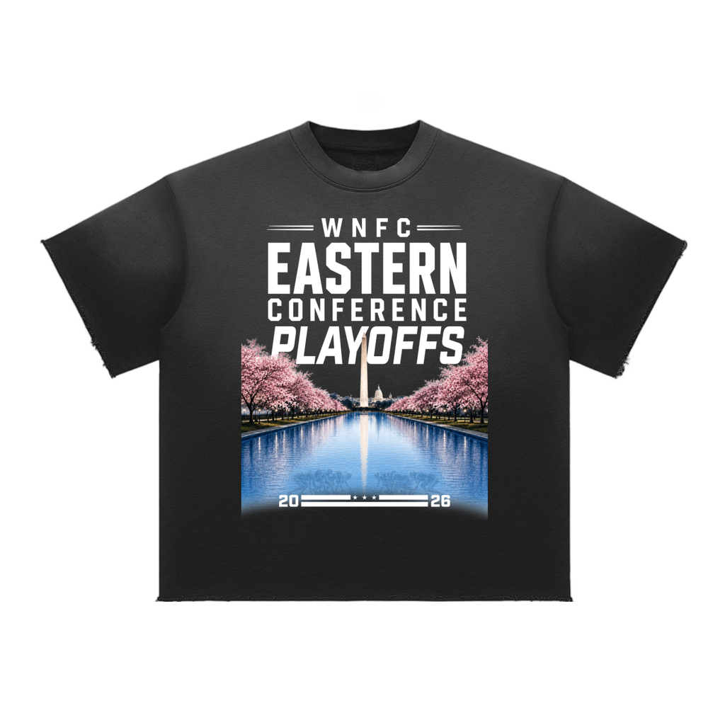 Sun Faded Raw Edge Playoff Tee