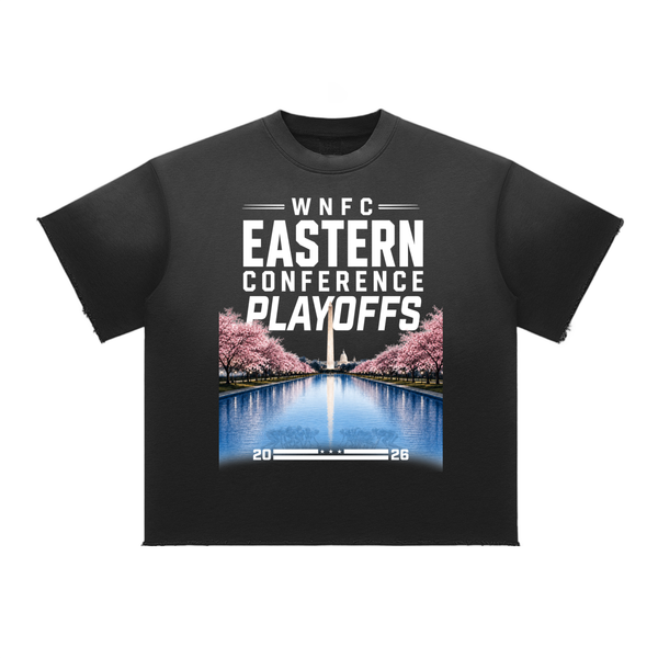Sun Faded Raw Edge Playoff Tee