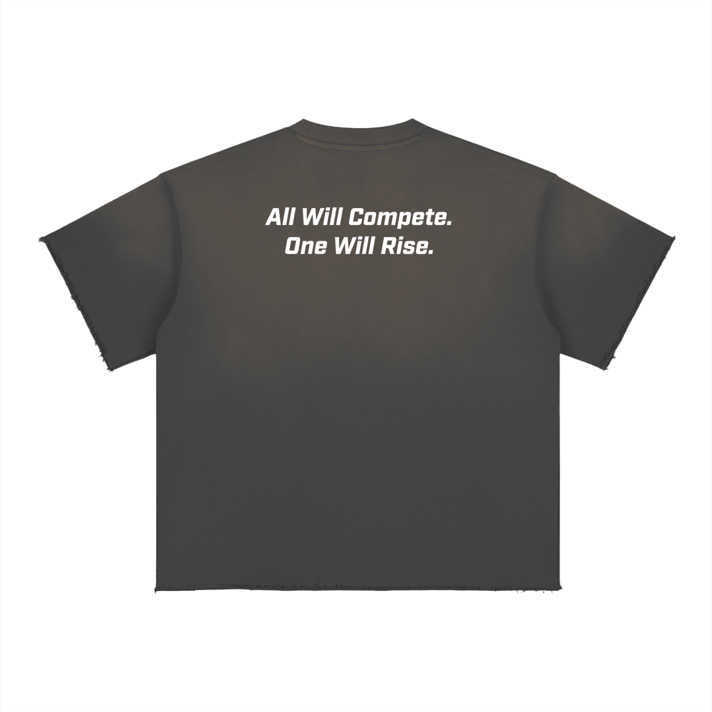 Sun Faded Raw Edge Playoff Tee