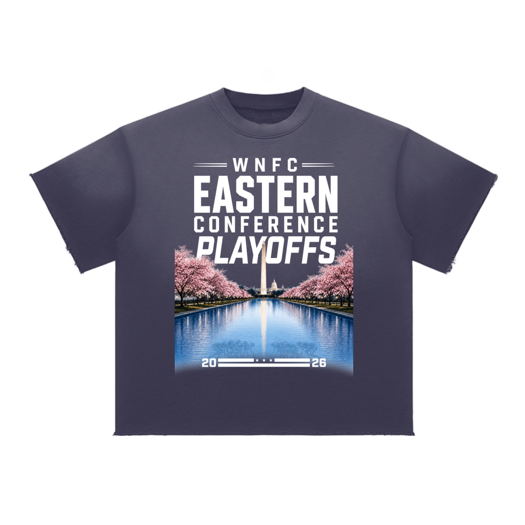 Sun Faded Raw Edge Playoff Tee