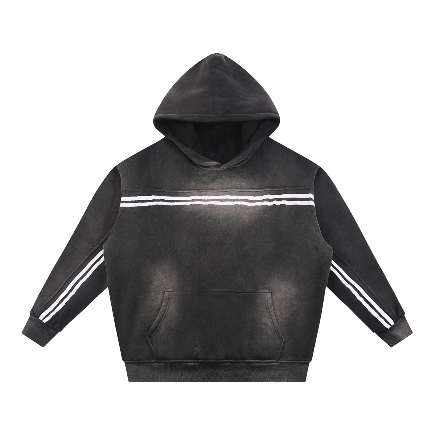 Sun Faded Wireframe Hoodie