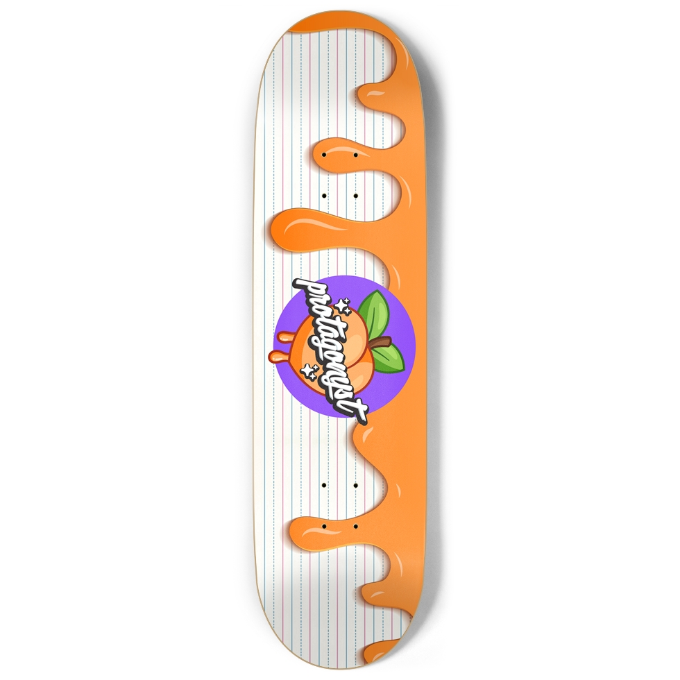 Cursive Paper 9 Inch Skateboard