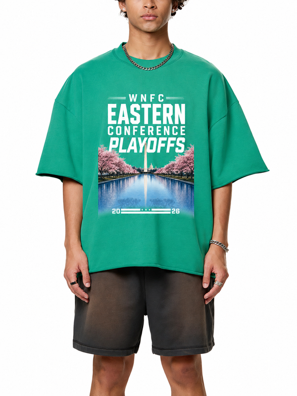 Sun Faded Raw Edge Playoff Tee