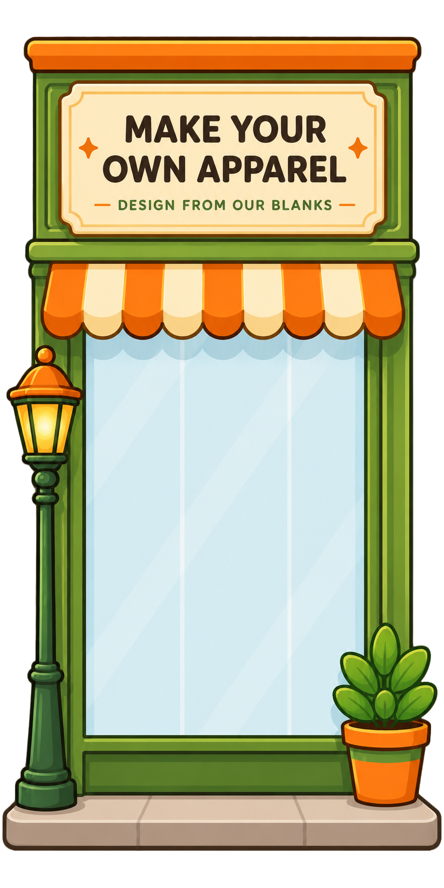 Create your own apparel storefront