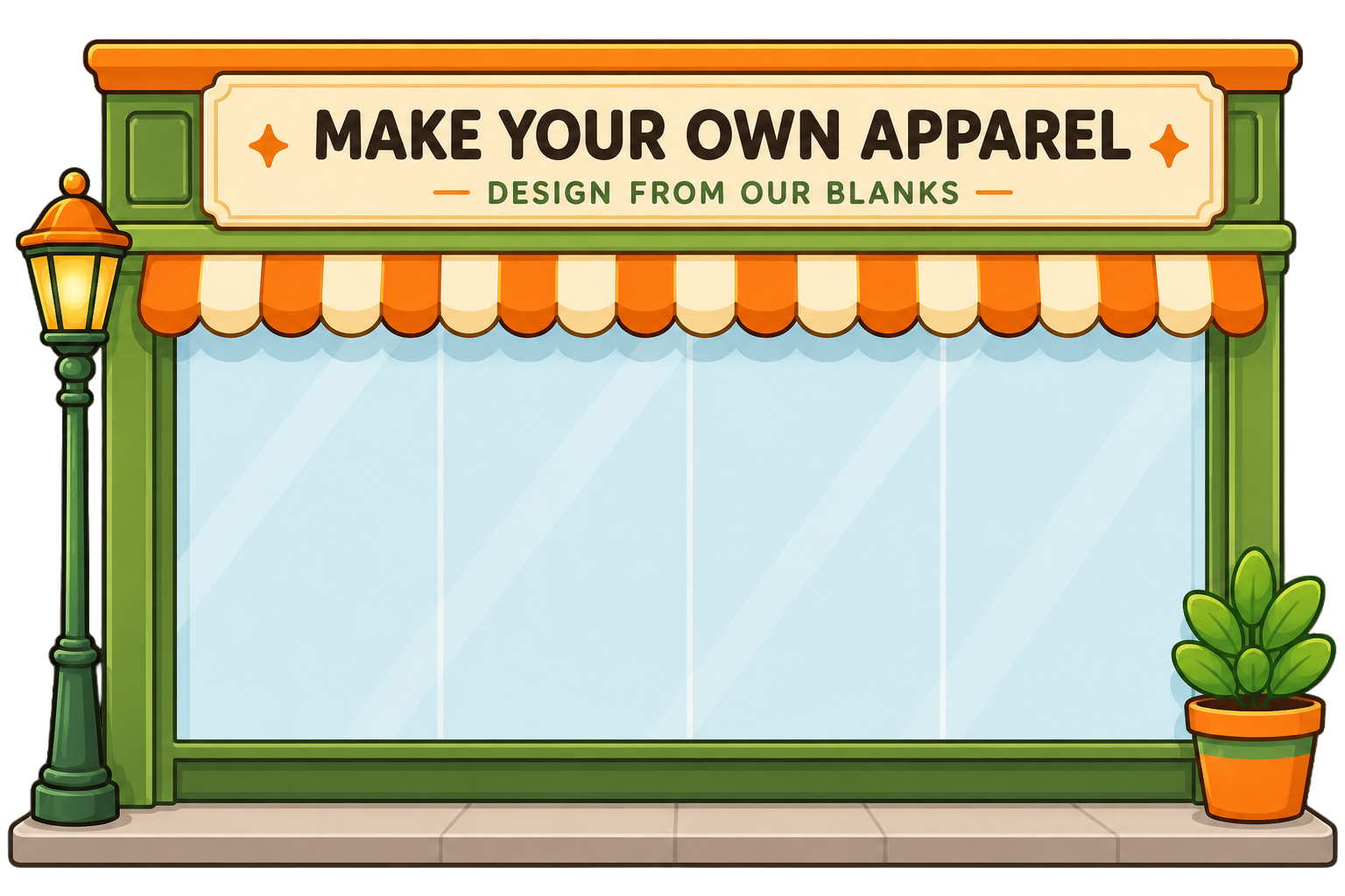 Create your own apparel storefront
