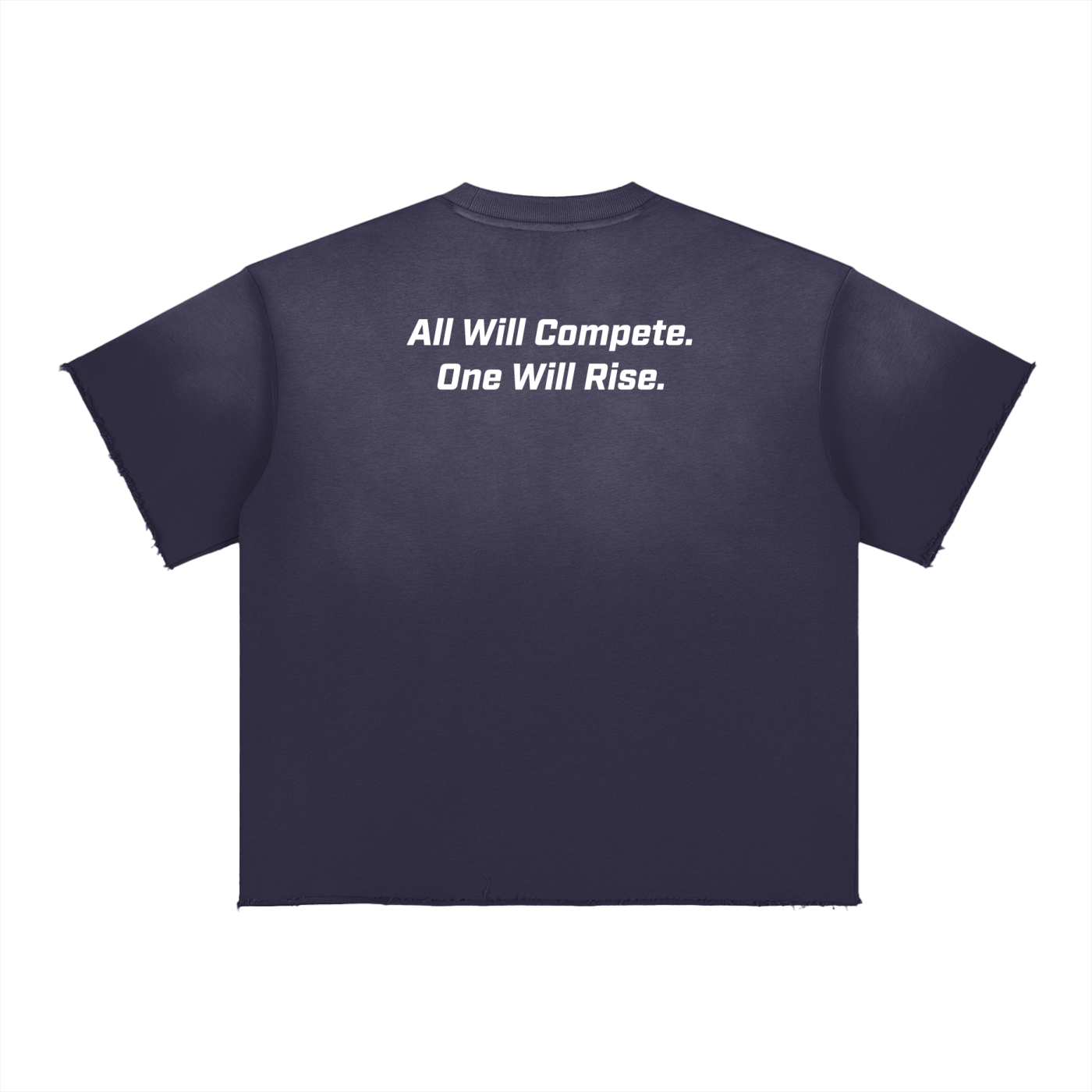 Sun Faded Raw Edge Playoff Tee