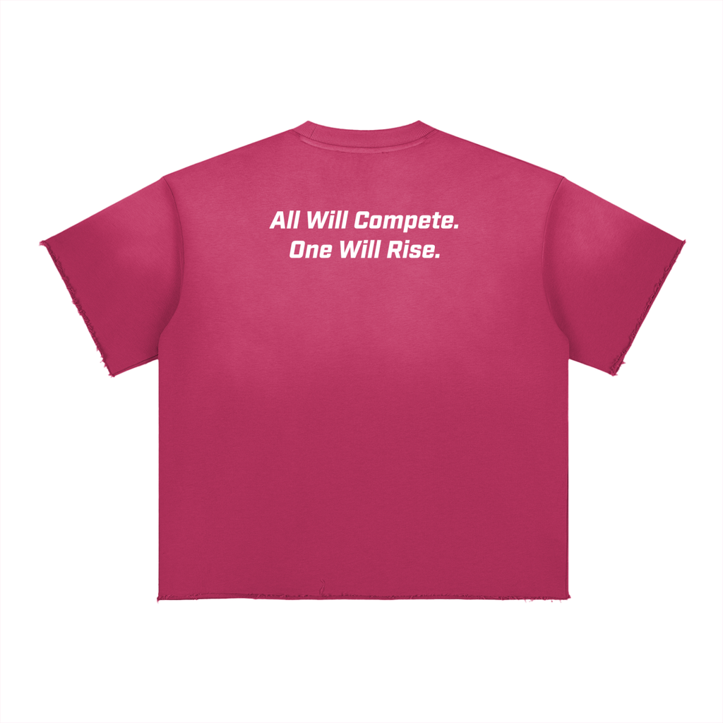 Sun Faded Raw Edge Playoff Tee