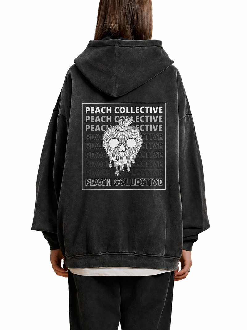 Sun Faded Wireframe Hoodie