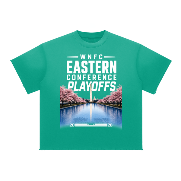Sun Faded Raw Edge Playoff Tee