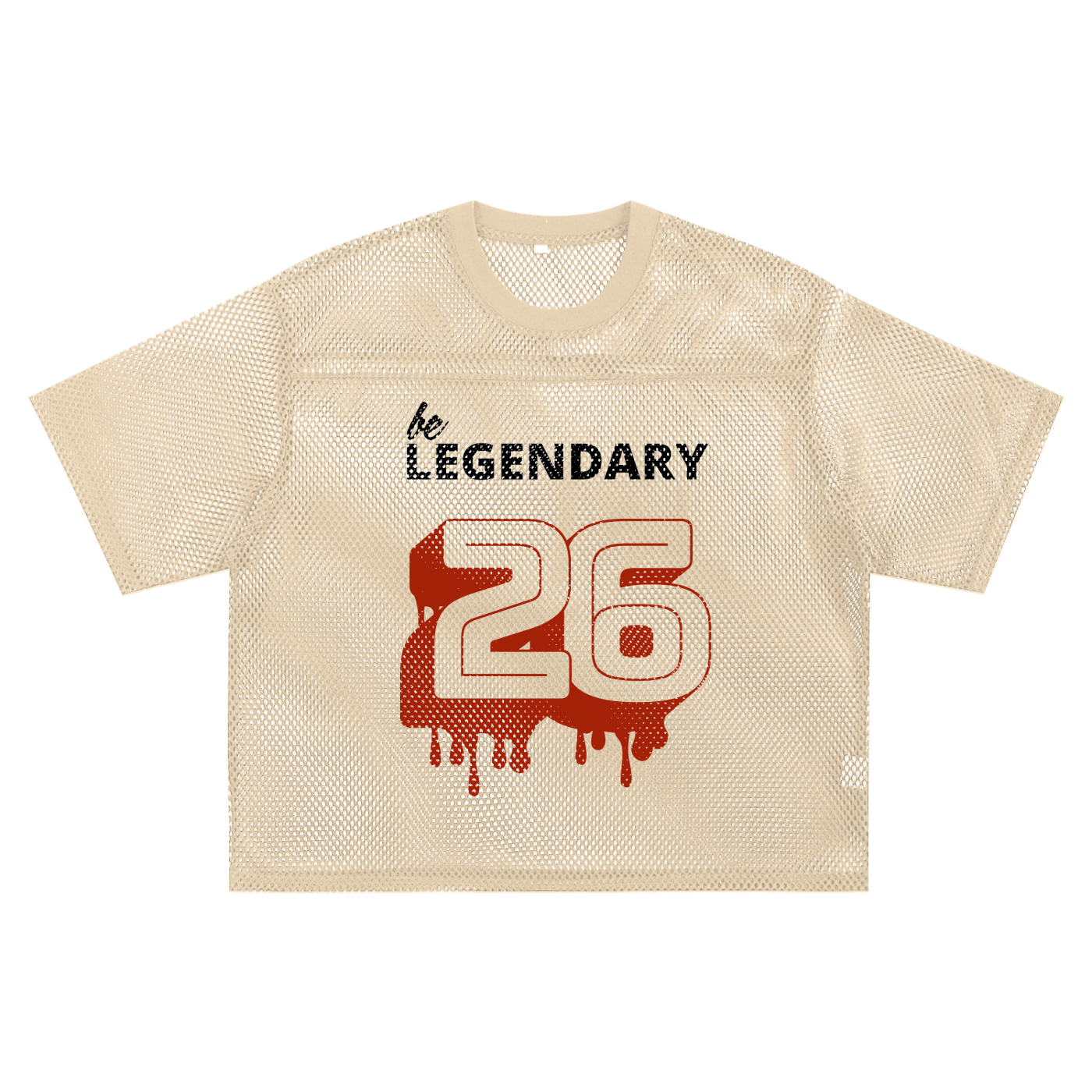 Retro Legendary Mesh Jersey - Cream
