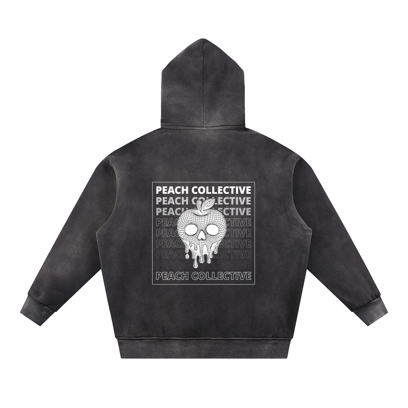 Sun Faded Wireframe Hoodie