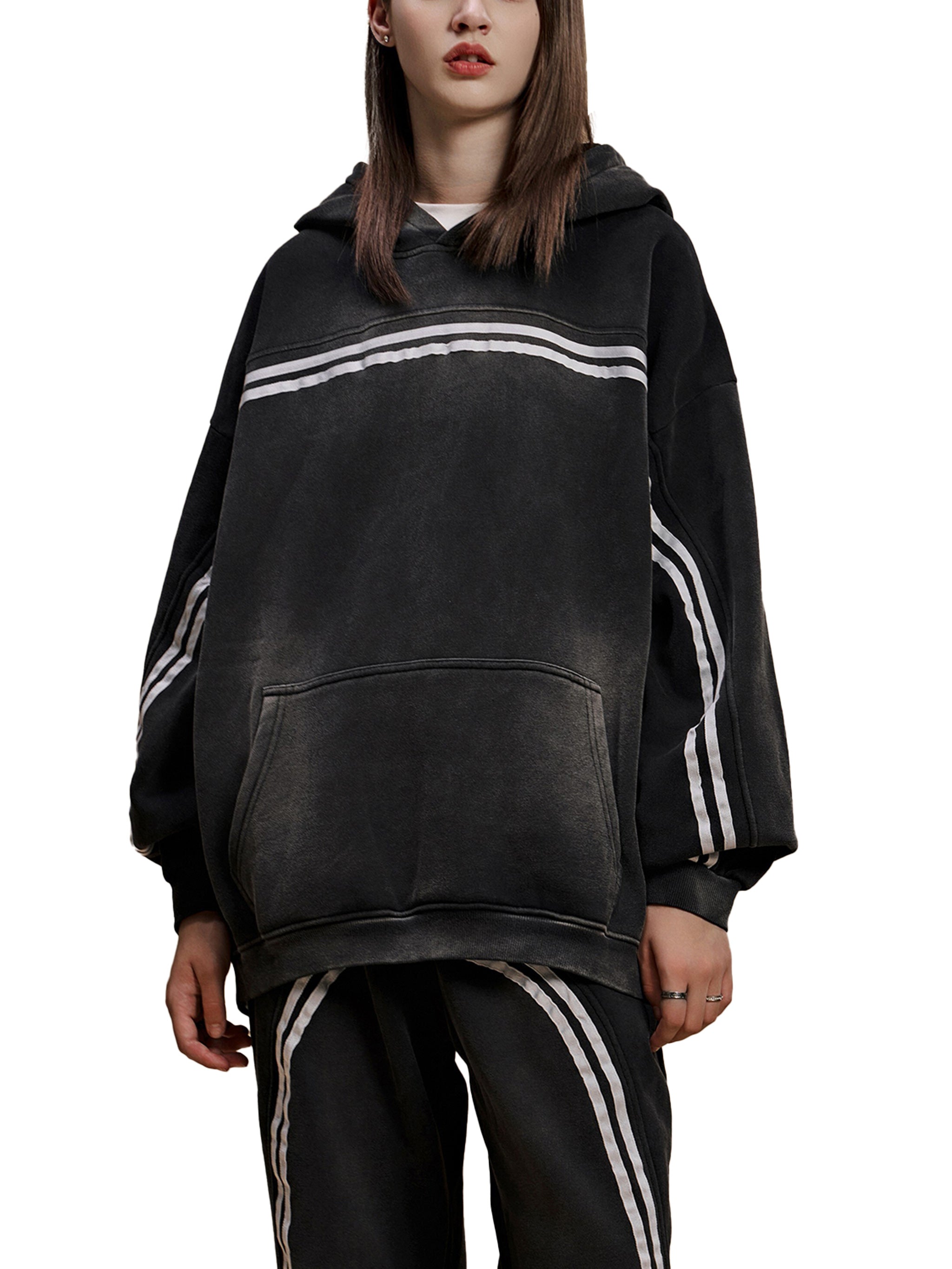 Sun Faded Wireframe Hoodie