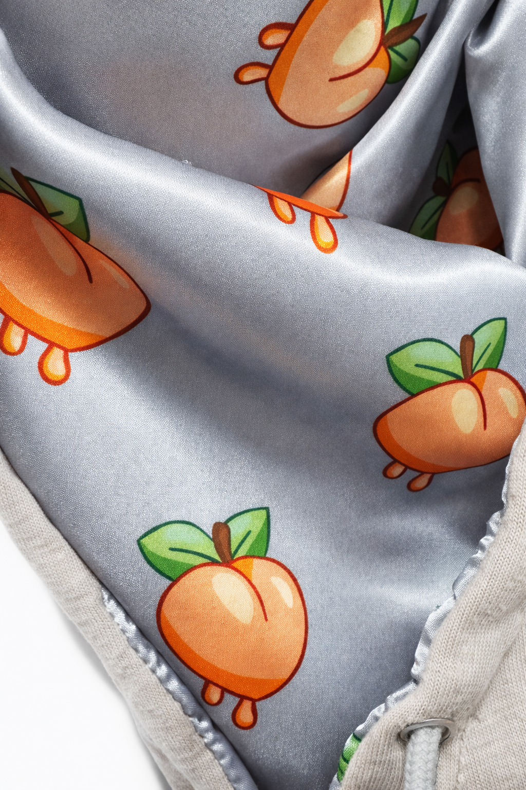 Satin Lined Raw Cut Hoodie