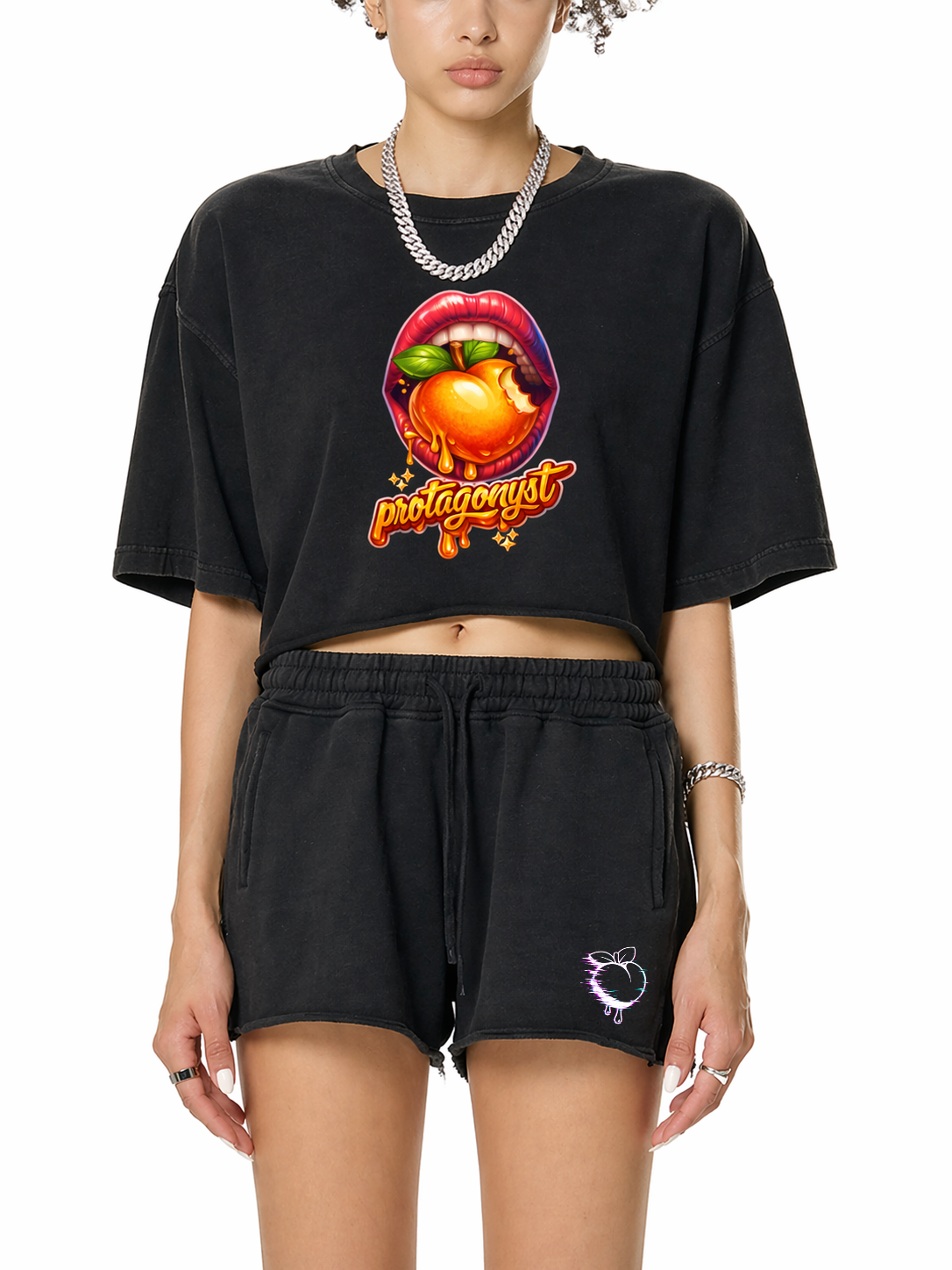 Tasty Raw Edge Crop Top